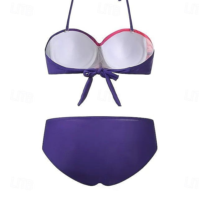 Femmes Maillots de Bain Bikini Monokini Coquin Maillot de bain Élégant Tenues de plage A Ombre Sans manches Maillots de bain de 2025 ? $22.99 –P4