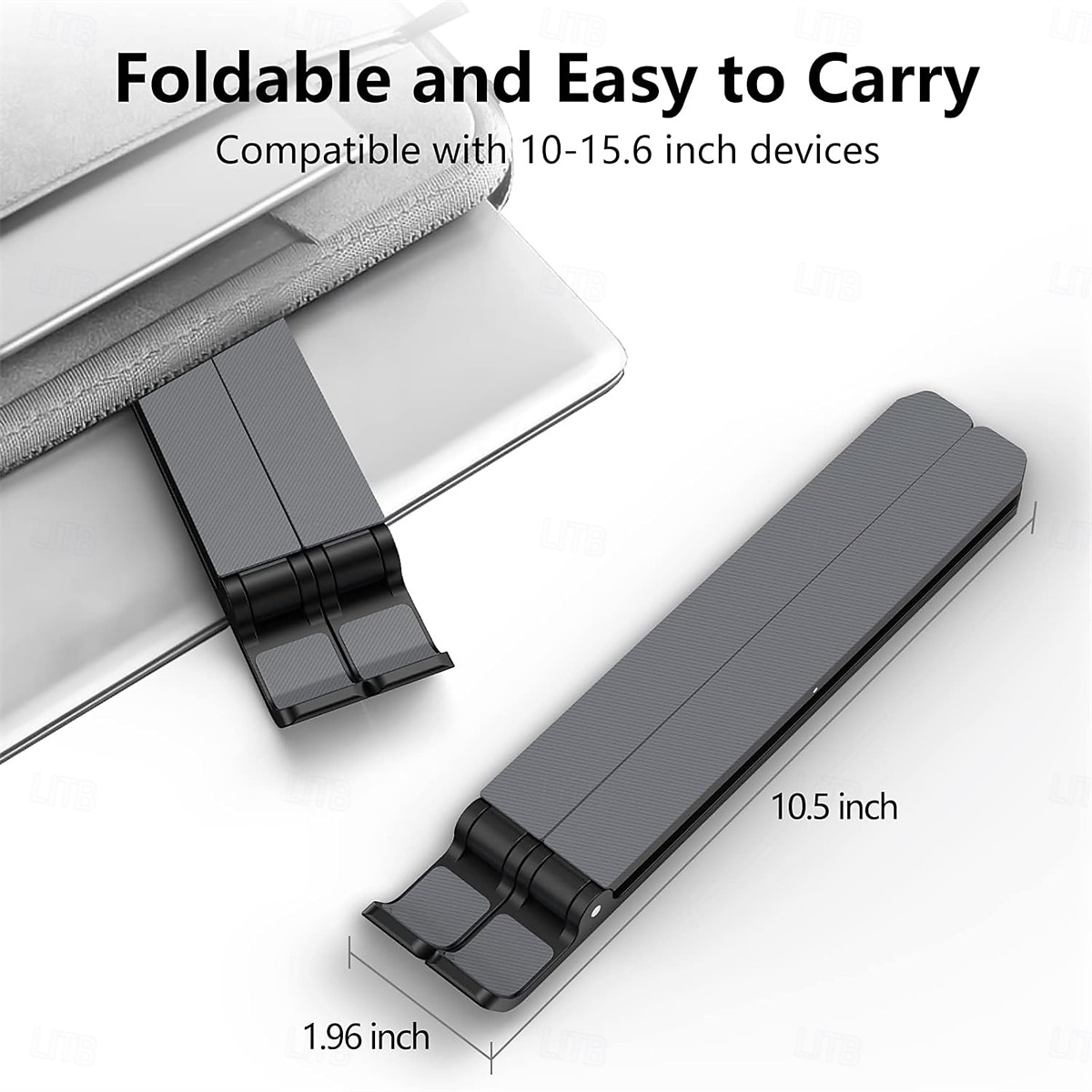 bærbar stativ for skrivebord justerbar bærbar stigerør sammenleggbar bærbar bærbar holder ventilert kjølende notebookstativ for 10-15,6 tommers bærbar PC 2025 - $21.99 –P2