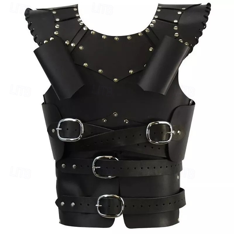 Retro Antiguo Medieval Renacimiento Faja Armas y Armaduras Baile de Máscaras Remache Hombre Celta Carnaval Mascarada Rendimiento Víspera de Todos los Santos Mascarada Adulto Faja 2025 - $60.99 –P4