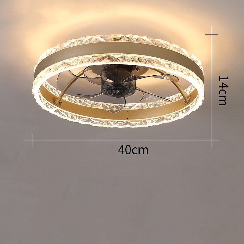 40 cm Dimbaar Plafondventilator Metaal Acryl Modern Noordse stijl 220-240V 2025 - $168.99 –P3