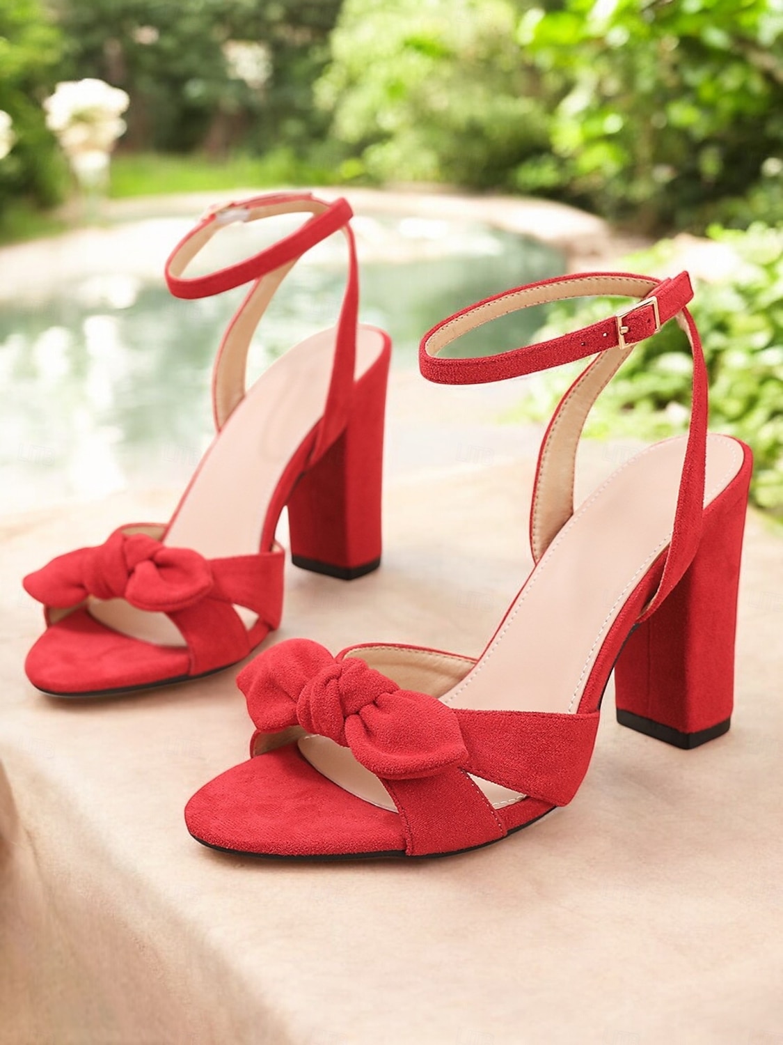 sandales noires à talons compensés pour femmes – brides à la cheville et nœud décoratif pour des rendez-vous décontractés et un style urbain chic de 2025 ? $32.99 –P2