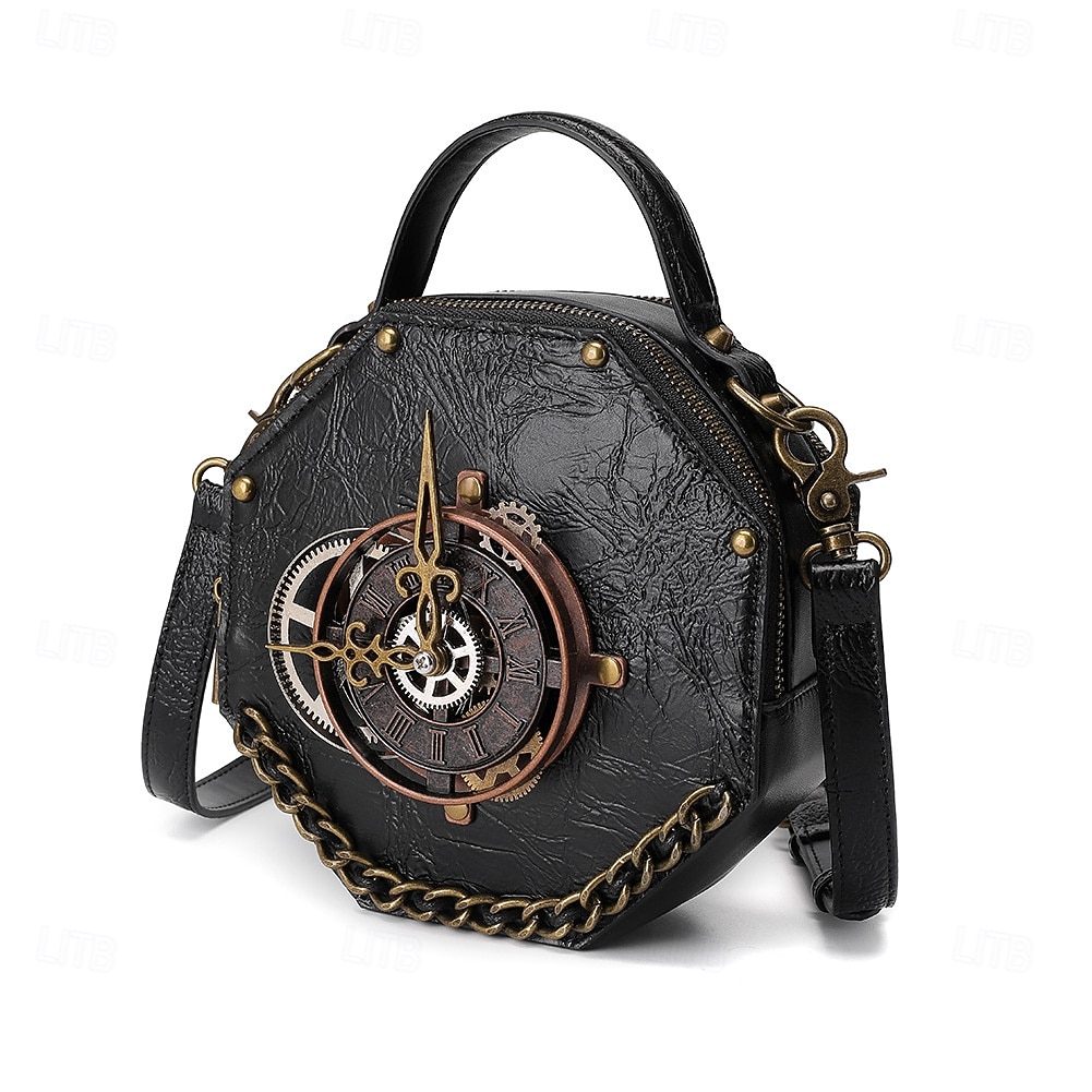 Punk & Gothique Steampunk Sac Sac à Bandoulière Rivet Equipement Déguisement Femmes Halloween Carnaval Soirée Décontracté Quotidien LARP Adulte Sac de 2026 ? $40.99 –P7