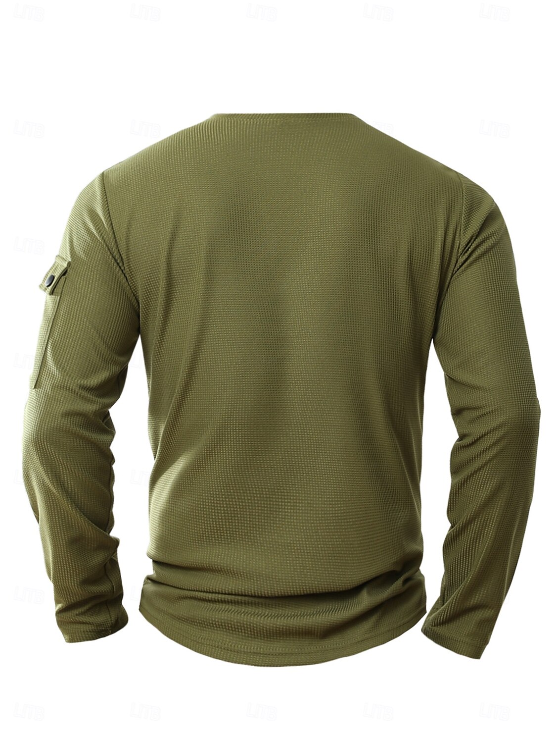 Men's T Shirt Tee Tee Top Long Sleeve Shirt Long Sleeve Henley Spring Fall Plain Fashion Designer Basic Pockets 2 in 1 Vacation Street Going out Navy Blue Top Tee for Men 2026 - $27.99 –P3