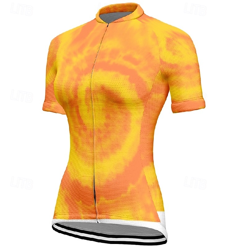 Damen Radtrikot Grafik Kurzarm Fahhrad T-Shirt Trikot mit 3 Gesäßtaschen Mountainbike MTB Schnelltrocknend Anatomisches Design Feuchtigkeitsableitend Atmungsaktiv Sport Königsblau Blau Purpur 2026 - $30.99 –P7