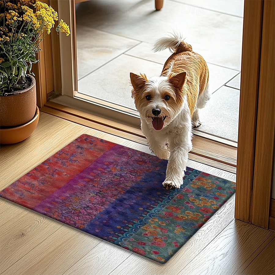 Blommig Etnisk Doormat Kök Mat Golv Mat Halkfri Area Mat Oljetålig Mat Inomhus Utomhus Mat Sovrum Dekor Badrum Mat Entré Mat Vår Sommar 2025 - $12.49 –P4