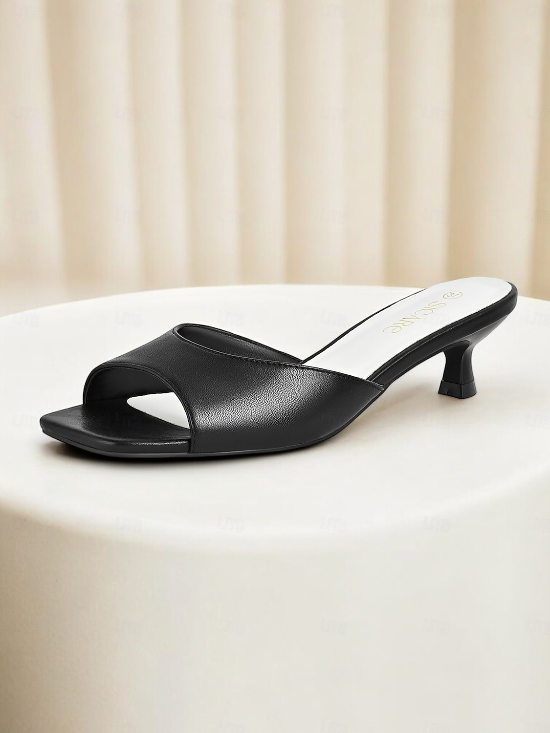 sandali da donna classici con tacco a gattino e punta aperta – eleganti sandali slip-on per l'ufficio e le feste del 2026 a $32.99 –P3