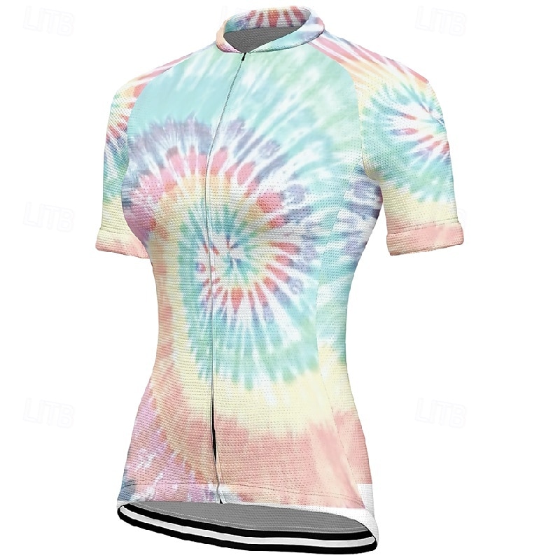 Damen Radtrikot Grafik Kurzarm Fahhrad T-Shirt Trikot mit 3 Gesäßtaschen Mountainbike MTB Schnelltrocknend Anatomisches Design Feuchtigkeitsableitend Atmungsaktiv Sport Königsblau Blau Purpur 2026 - $30.99 –P4