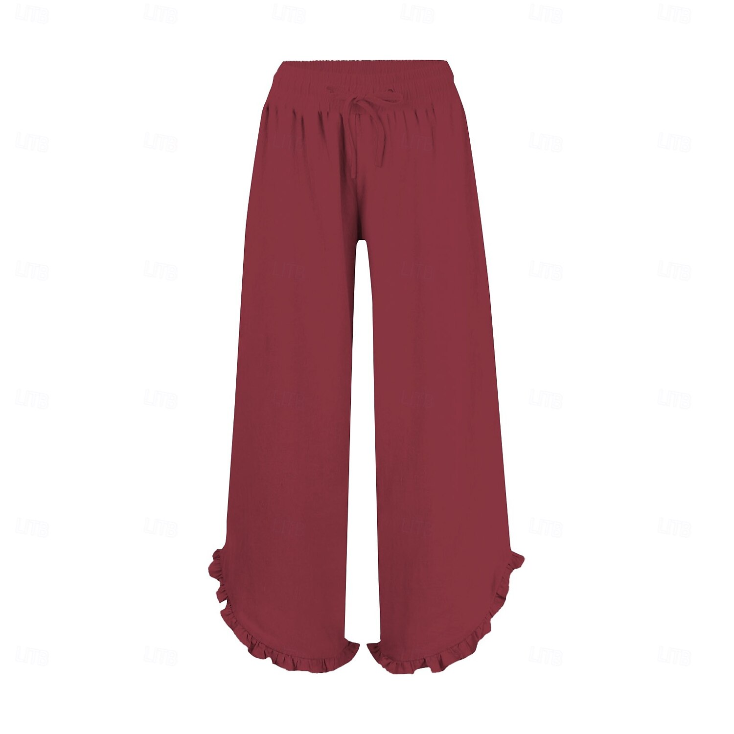 Women's Chinos Comfort Ankle-Length High Waist Solid Colored Inelastic Casual Daily Apple Green Navy-blue claret Cuticolor Summer Spring Loose Fit 2025 - $17.99 –P4