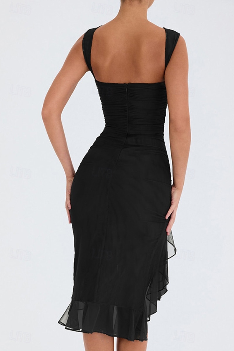 Pentru femei Rochii Midi Rochie de absolvire Rochie de Cocktail Rochie pentru invitata de nunta Rochie teacă Modă Modern În aer liber Absolvire Petrecere ceai Fit regulat Simplu Fără manșon Stil 2025 - $21.99 –P17