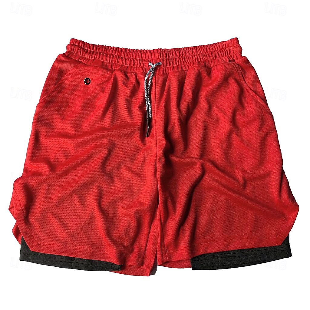 Homens Shorts Forrados calções atléticos Shorts de Natação 2 em 1 Shorts de Natação Calção Com Cordão Bolsos laterais Cintura elástica Tecido Secagem Rápida Feriado Para Noite Ginásio Férias Esportes de 2025 por $13.99 –P11