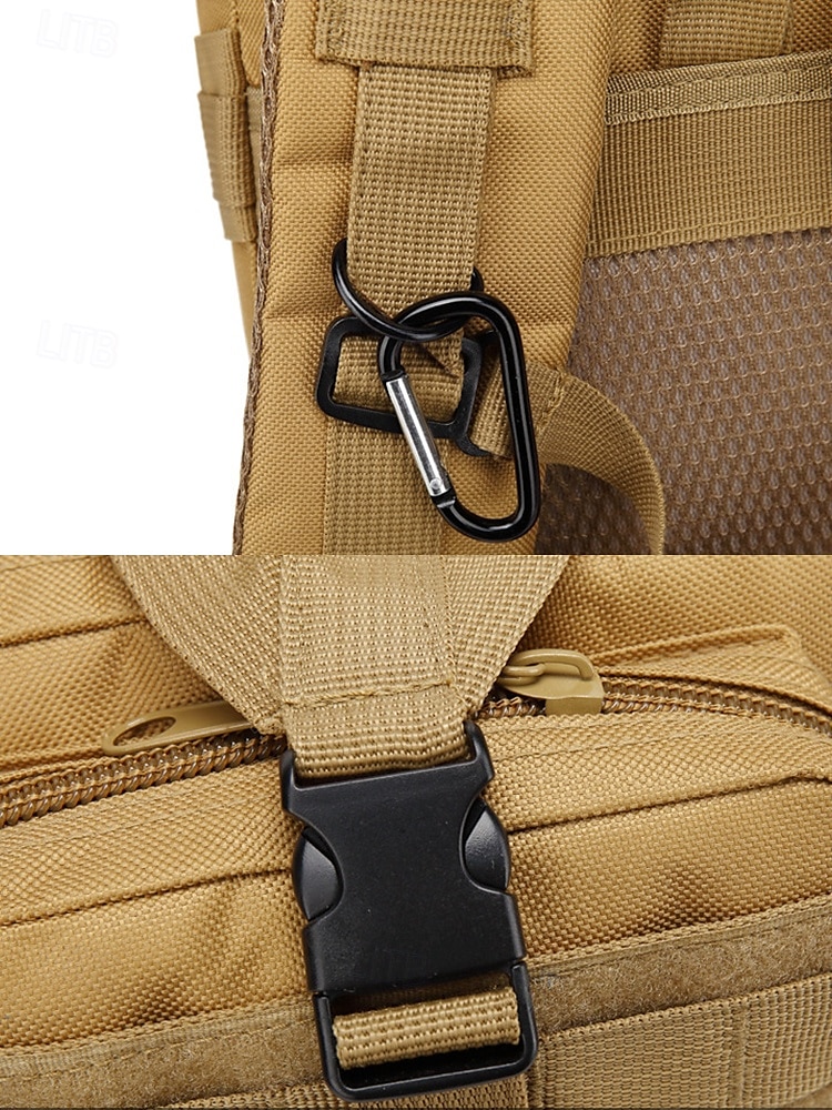 Heren outdoor tactische rugzak met meerdere compartimenten en molle-systeem - duurzaam en praktisch voor buitensportliefhebbers zoals wandelen, kamperen en militaire activiteiten 2025 - $26.99 –P7