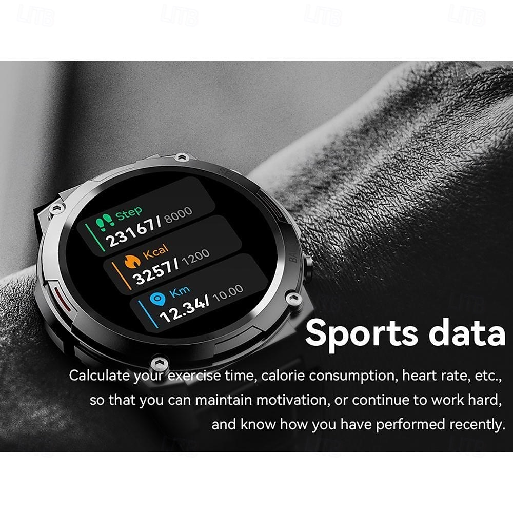 2025年 696 DM51 スマートウォッチ 1.43 インチ スマート·ウォッチ ブルートゥース ECG + PPG 歩数計 着信通知 と互換性があります Android iOS 女性 男性 ハンドフリーコール メッセージ受信通知 IP 67 51mmウォッチケース コレクション – $74.99 –P5