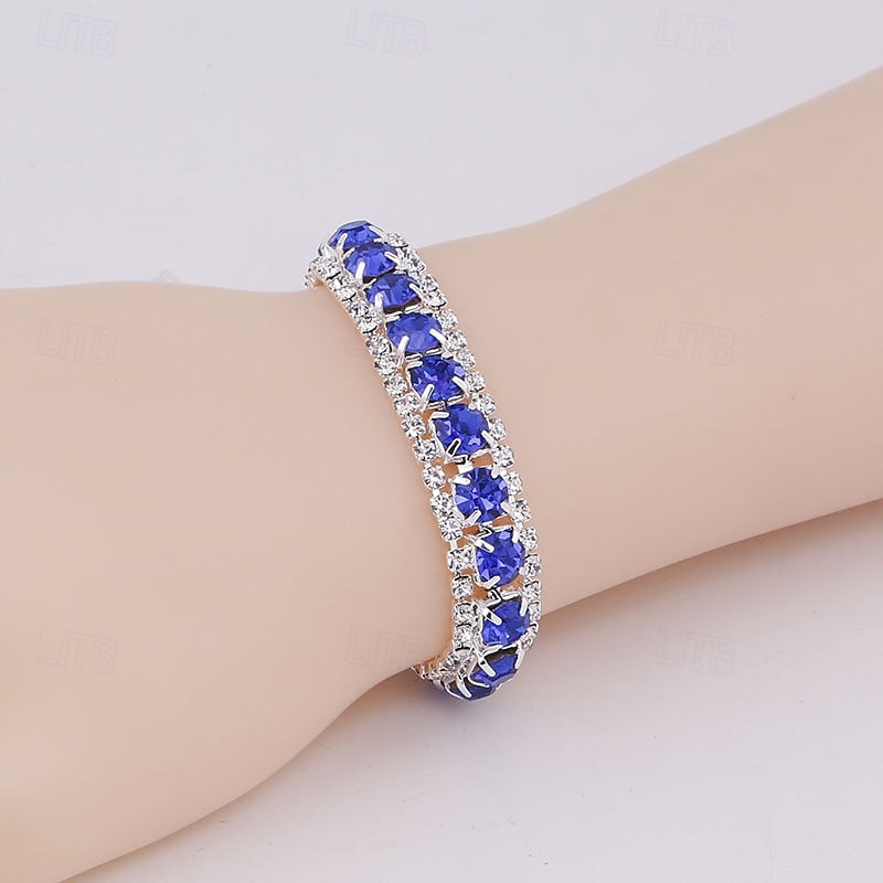 Bruidssieradensets 1 set Legering 1 Ketting 1 Armband Oorbellen Dames Elegant Modieus Gepersonaliseerde Retro Kostbaar Geometrische vorm Sieraden set Voor Bruiloft Bruiloft gast Speciale gelegenheden  2025 - $25.99 –P4