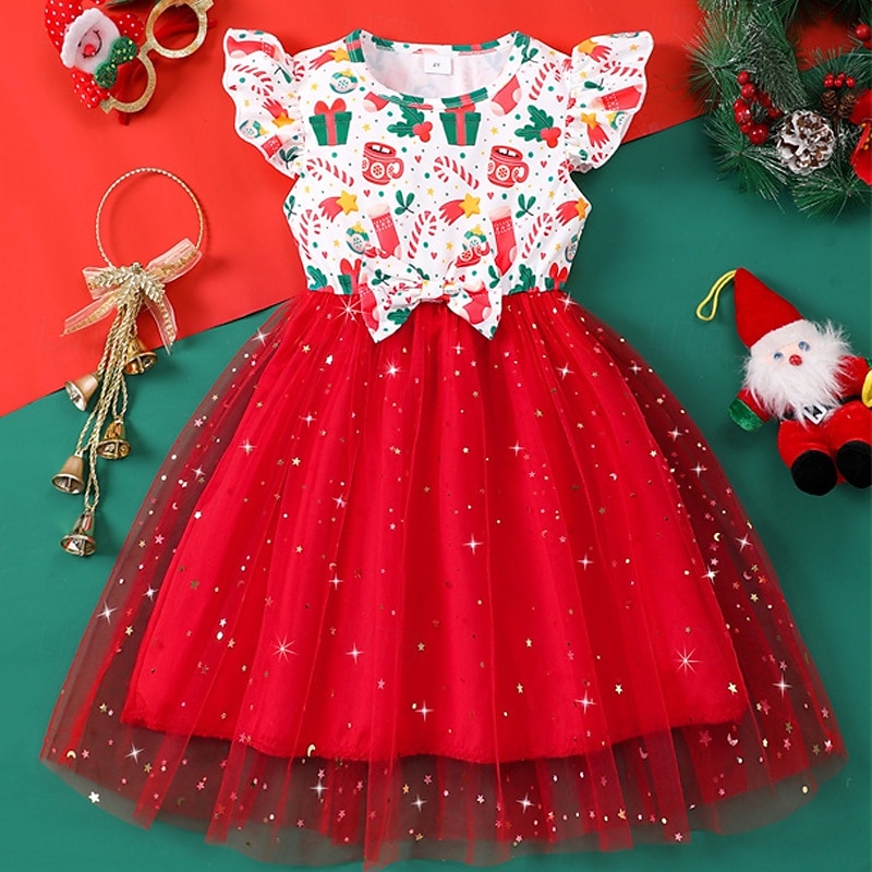 Settimana del libro 2026 Vestito per bambine Unicorno Manica corta Moda casual per esterni Adorabile Abito casual lungo fino al ginocchio in poliestere Abito trapezio Estate 4 anni+ Rosa chiaro Bianco Rosa del 2026 a $17.49 –P14