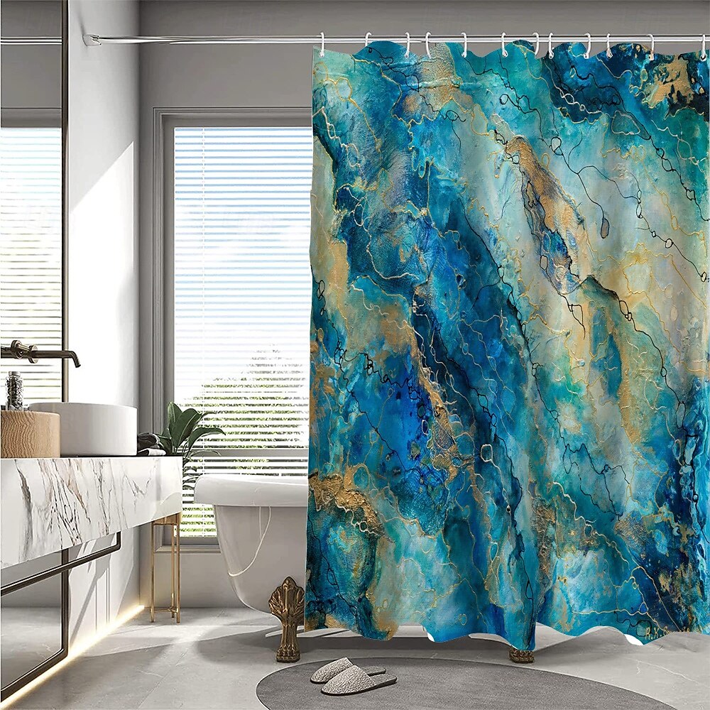 Shower Curtain with Hooks 180cm*180cm(70"*70") Polyester Washable Waterproof Pattern Bathroom Bathtub Decor Abstract Graffiti 2025 - $19.99 –P5