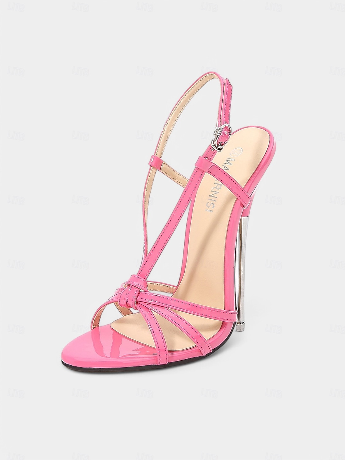 Red Patent Leather Strappy Stiletto Heels – Sexy Nightclub & Party Sandals for Women 2025 - $59.99 –P5