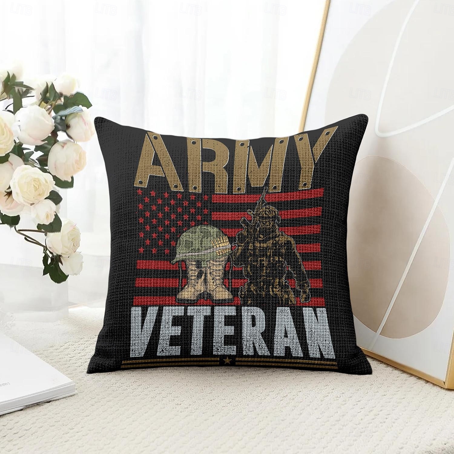 Housse de coussin décorative du jour des anciens combattants 1PC Jour de l'indépendance américaine Aigle douce Housse de coussin carrée pour chambre de salon Canapé Chaise de 2025 ? $12.99 –P3