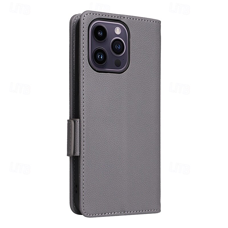 telefon Etui Til iPhone 16 15 14 Pro Max Plus iPhone 13 12 11 Pro Max Mini Flip deksel med stativ Magnetisk med håndleddsstropp Kontor / Bedrift TPU PU lær 2025 - $20.99 –P6