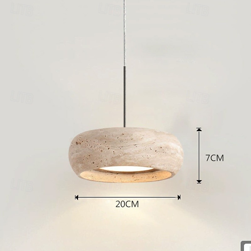 20 cm Design de Lanterne Suspendue Formes Géométriques Suspension Pierre Style Artistique Le style rétro Style Classique ancien Rustique 110-120V 220-240V de 2025 ? $178.99 –P4