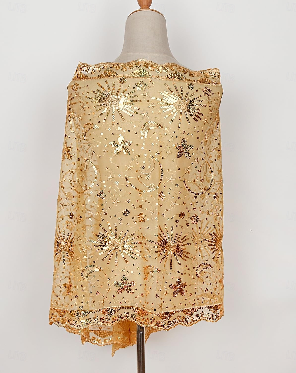 Retro Řvoucí 20s 20. léta 20. století šátek Wrap Přehozy přes ramena Velký Gatsby Flitry Maškarní kostým Dámské Karneval Svatební Večerní oslava Plesová maškaráda Dospělé Šátek 2025 - $17.49 –P19