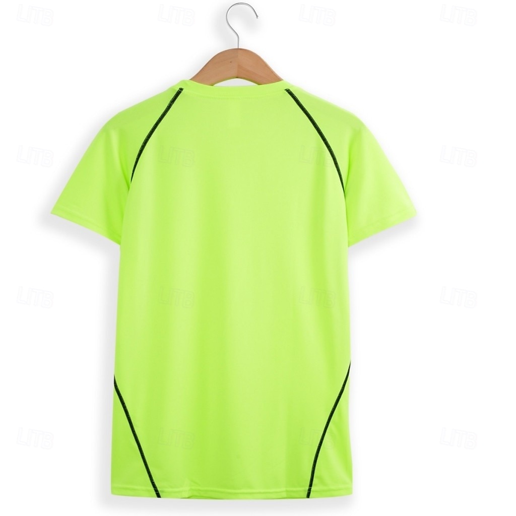 Men's T Shirt Muscle Shirt Moisture Wicking Shirts Short Sleeve Crew Neck Summer Plain Sports Lightweight Sporty Athletic Fitness Gyms Red black White Black Top Tee for Men 2026 - $10.99 –P2