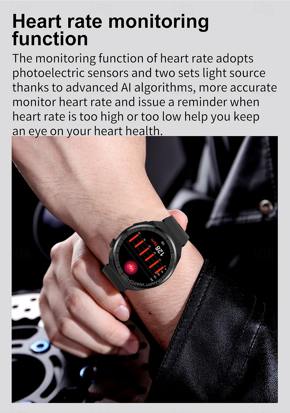 696 TK62 Умные часы 1.42 дюймовый Смарт Часы Bluetooth ЭКГ + PPG Педометр Напоминание о звонке Совместим с Android iOS Женский Мужчины Хендс-фри звонки Напоминание о сообщении IP 67 2025 - $142.99 –P12