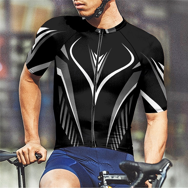 Homme Maillot Velo Cyclisme Manche Courte Cyclisme Tee-shirt Maillot avec 3 poches arrière VTT Vélo tout terrain Respirable Séchage rapide Conception anatomique Mèche Jaune Rouge Bleu Des sports de 2025 ? $20.79 –P17