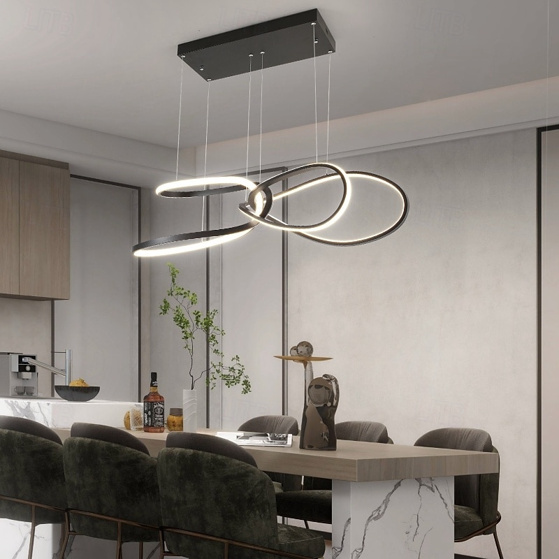 90 cm Geometriai formák Függőlámpák Fém Művészeti stílus Galvanizált Festett felületek Kortárs 110-120 V 220-240 V 2025 - $399.99 –P3