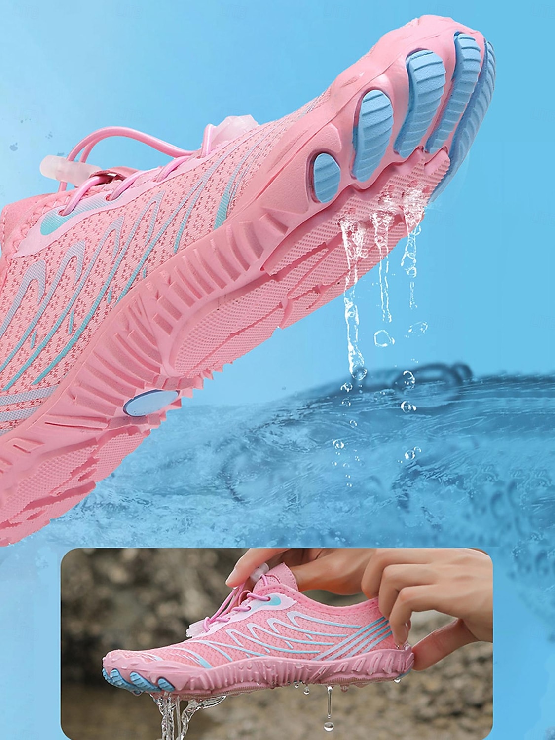 damskie oddychające buty barefoot – lekkie, szerokie, szybkoschnące buty do wody na zewnątrz i na plażę 2025 - $29.99 –P5