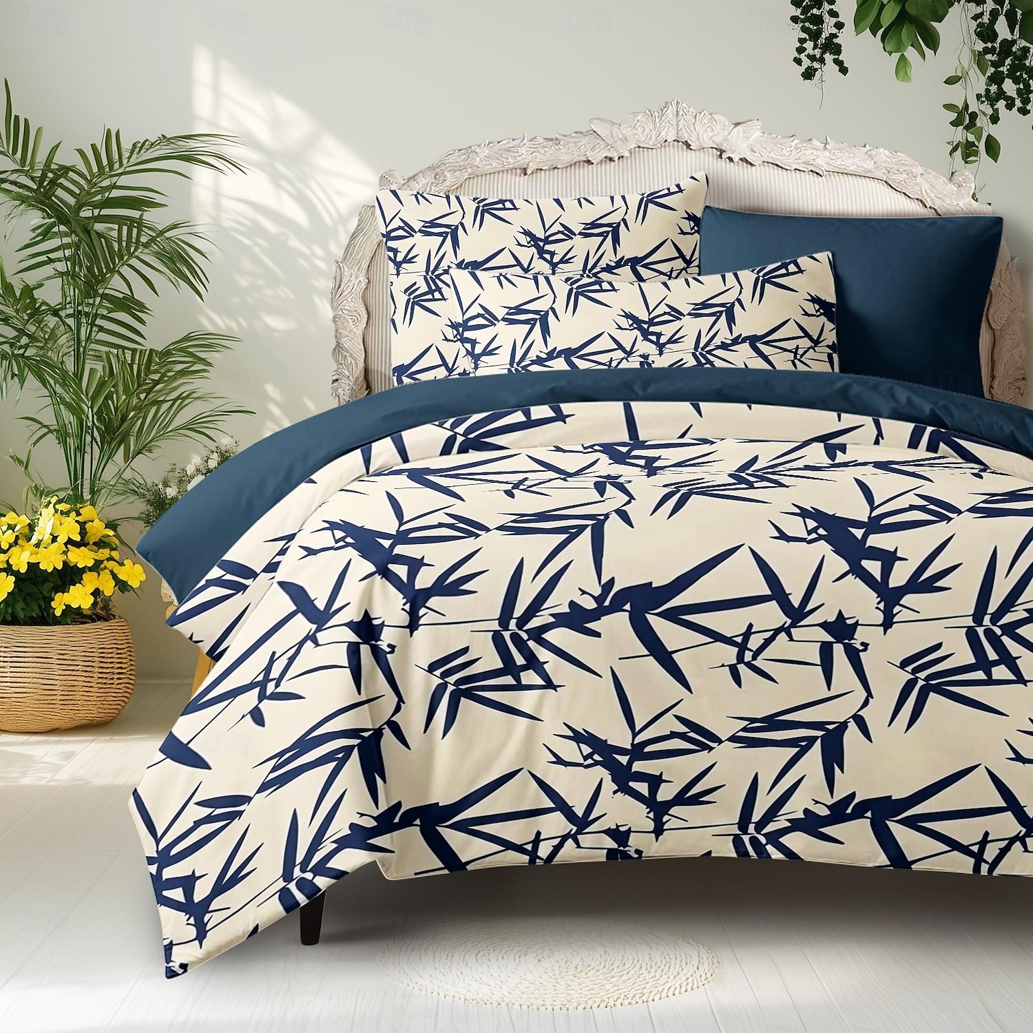 Bamboo Duvet Cover Full Size Bedding Set Bed Sets Quilt Cover Soft Lightweight Comforter Cover with 2 Pillowcases for Summer Spring 2025 - $60.99 –P1