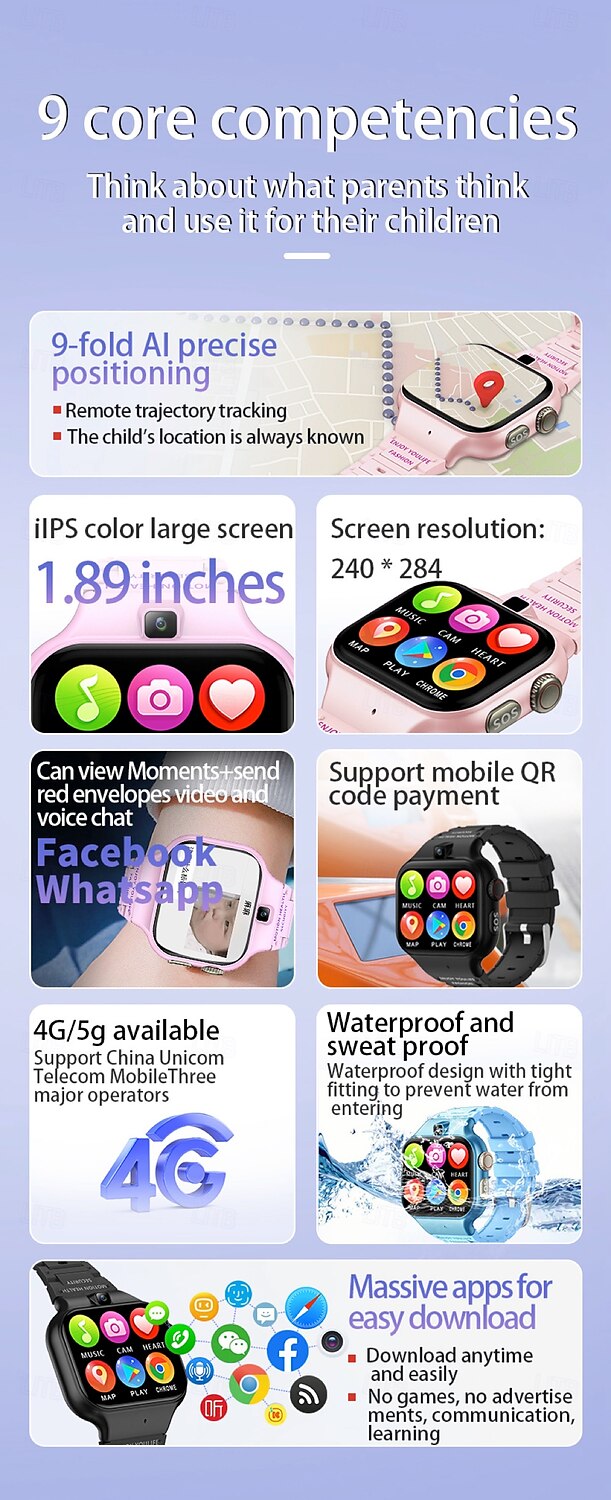 Montre intelligente 696 ALDT8 Tracker de fitness ECG PPG Appel Bluetooth Rappel Android iOS IP67 46mm 1,89" de 2025 ? $97.99 –P2