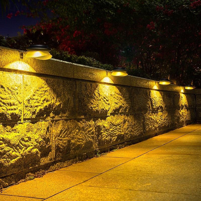 2/4 Pcs LED Solar Street Lights Outdoor Wall Lights Fence Lights 9LEDs Home Garden Outdoor Courtyard Fence Wall Decoration LED Waterproof Wall Light Garage Porch Yard Lighting 2026 - $37.99 –P6