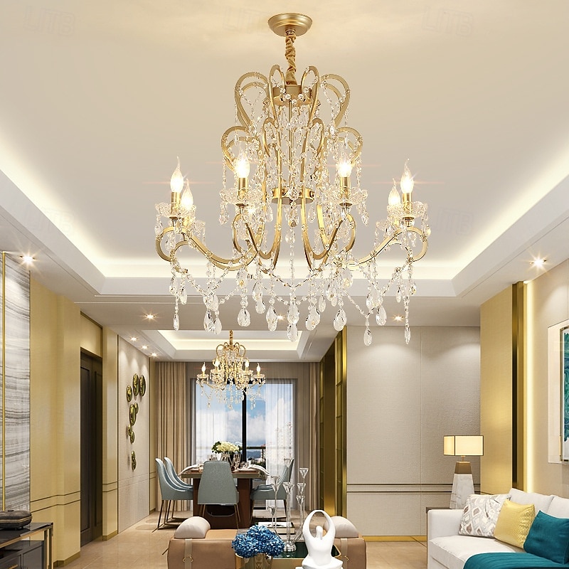 4-Light 6-Light 50 cm Pendant Lantern Design Chandelier Metal Painted Finishes Modern 110-120V 220-240V 2025 - $648.27 –P2