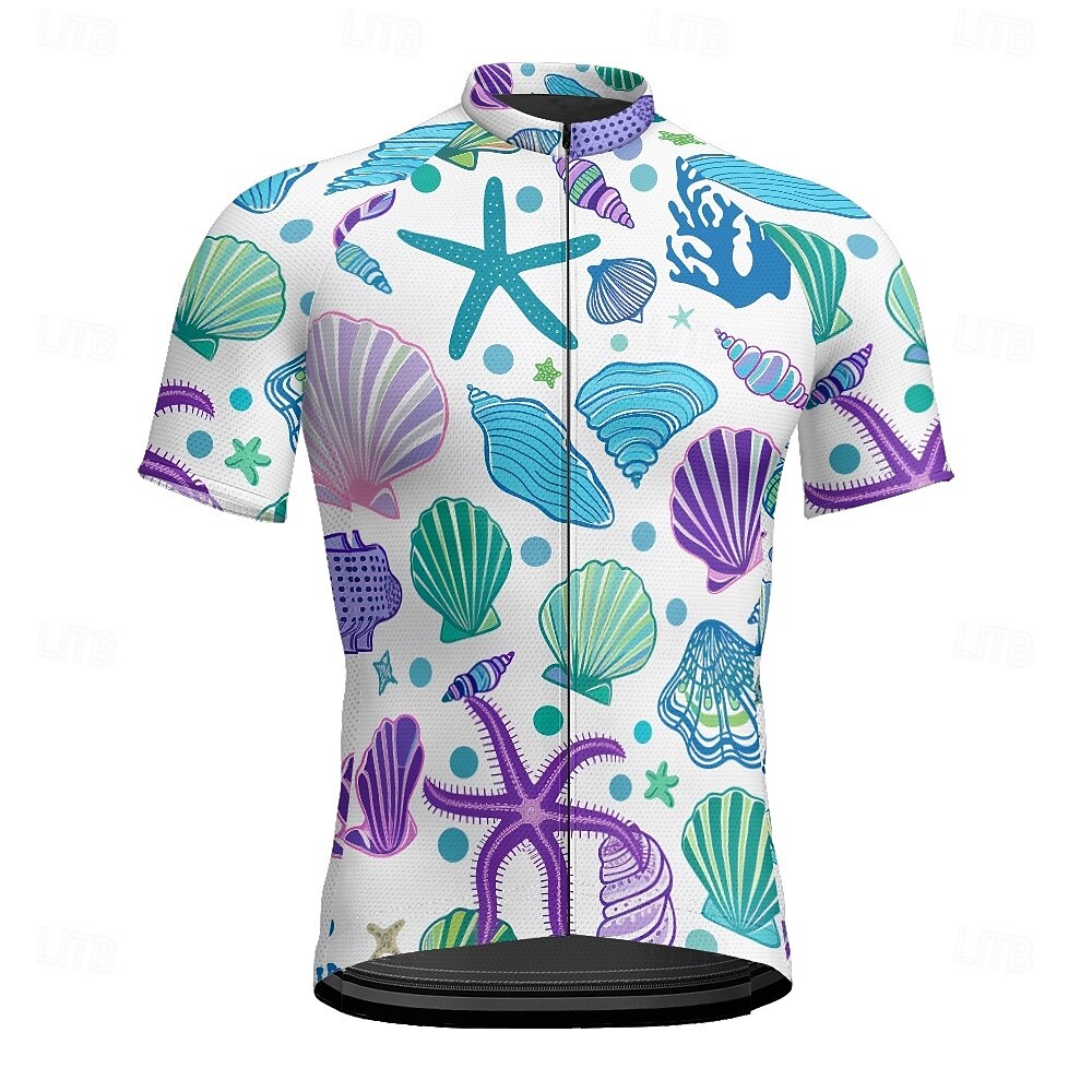 Homens Camisa para Ciclismo Manga Curta Moto Camiseta Camisa / Roupas Para Esporte com 3 bolsos traseiros Ciclismo de Montanha Respirável Secagem Rápida Design Anatômico Capilaridade Preto Branco de 2025 por $20.99 -P10