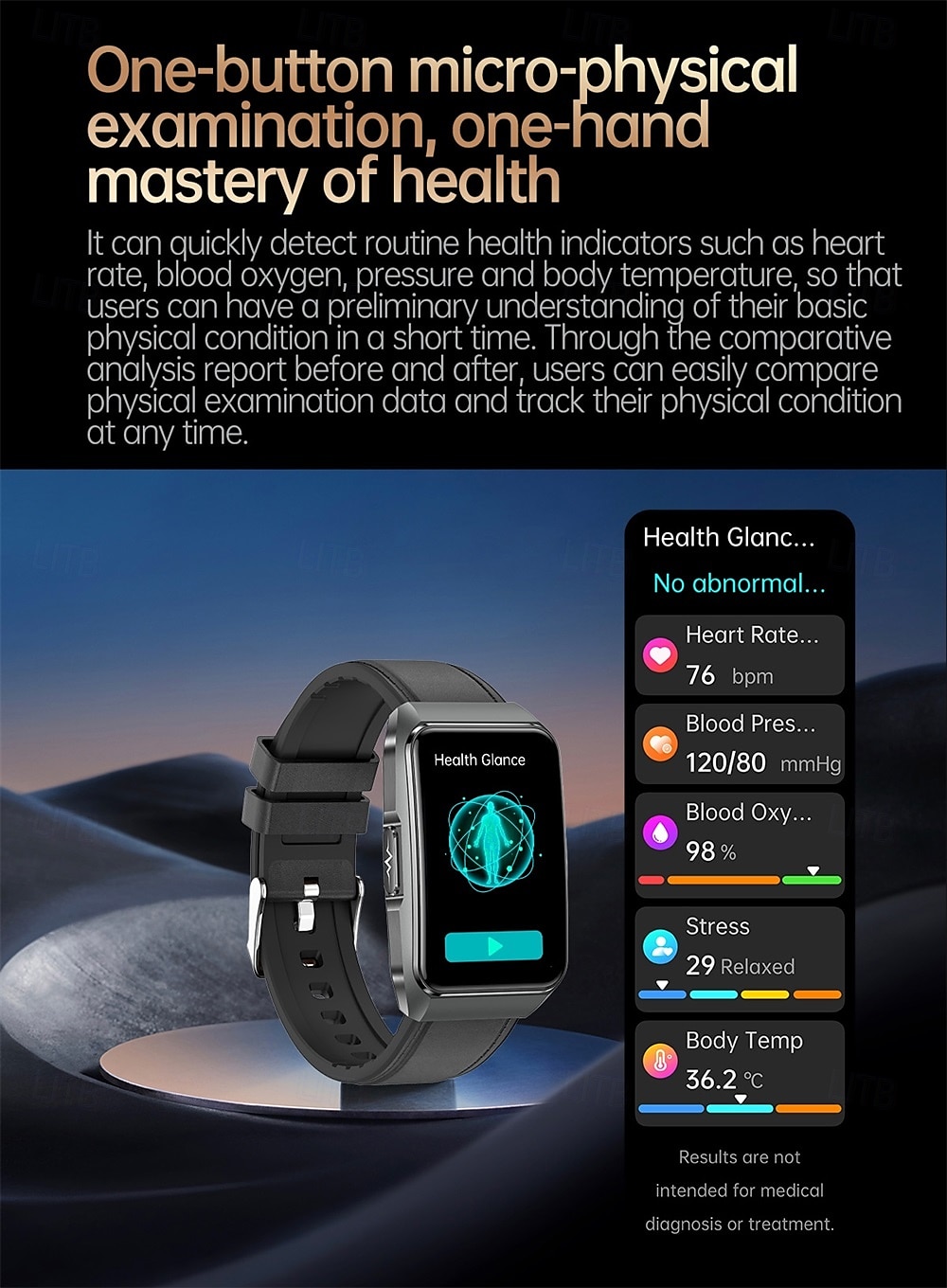 696 ET650 Smart Watch 1.57 inch Smart Band Fitness Bracelet Bluetooth ECG+PPG Pedometer Call Reminder Compatible with Android iOS Women Men Hands-Free Calls Message Reminder IPX-0 27.5mm Watch Case 2025 - $64.99 –P6
