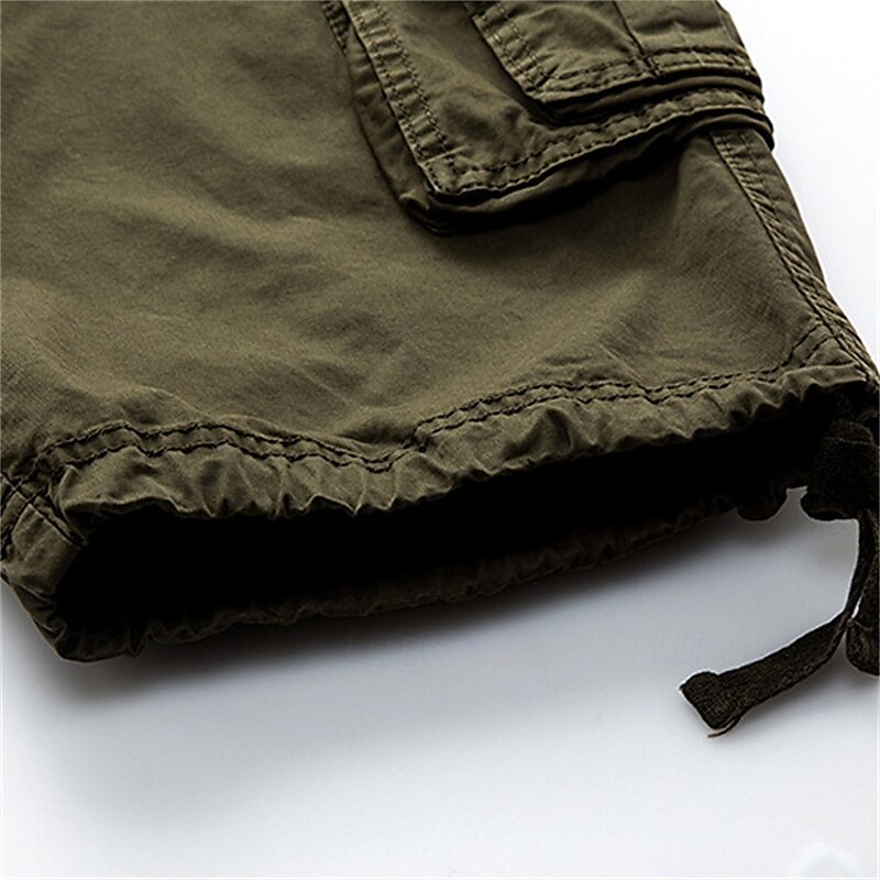 Homens Bermuda Cargo Calção Shorts de verão Bolso multi Bolso com aba Tecido Conforto Vestível Comprimento do joelho Ao ar livre Esporte Diário Moda Casual Preto Vinho de 2025 por $35.99 –P12