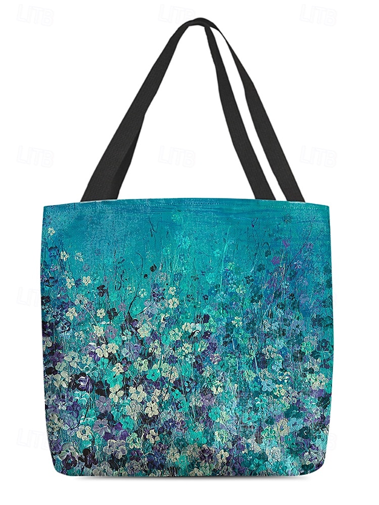 "borsa tote floreale per donna – elegante borsa di grande capienza con motivo floreale nero e rosa, perfetta per lo shopping, i viaggi e l'uso quotidiano" del 2025 a $14.99 –P9