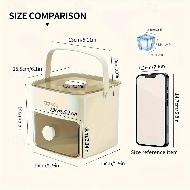 48 Compartment Easy Lid Ice Cube Dispenser - Large Capacity Double Tier Design Food Grade Plastic Freezer Storage Tray for Whiskey & Cocktails Essential Kitchen Gadgets 2025 - $27.99 –P10