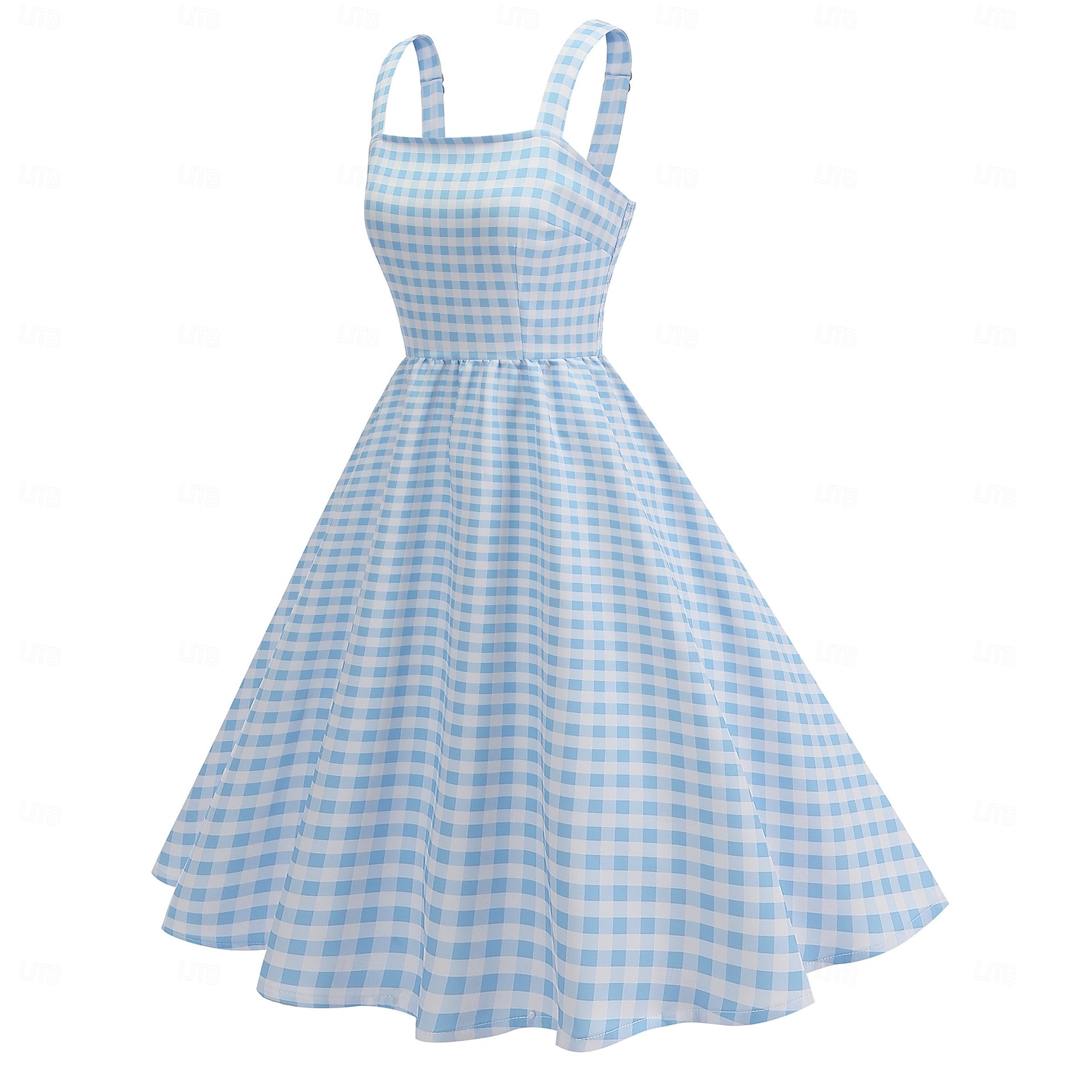 Retro Vintage 1950er Kleid Swing-Kleid Karomuster Damen Karneval Maskerade Alltagskleidung Junggesellinnenabschiedsparty Erwachsene Kleid Abschlussballkleider 2025 - $33.99 –P14