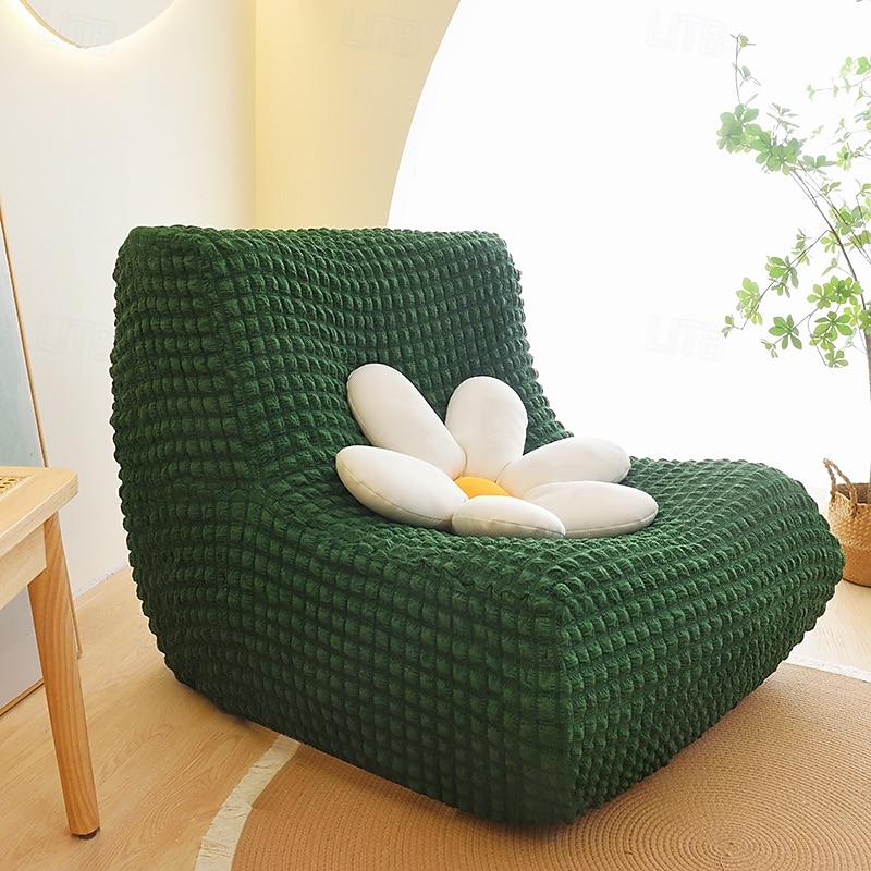 1pc capa elástica para sofá de chão sem braços capa para sofá preguiçoso relax seersucker capa elástica para sofá único capa de almofada para sala de estar casa de 2025 por $36.99 –P7