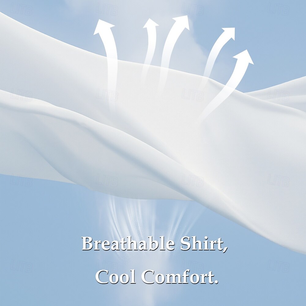 Wendunide Men's Long Sleeve Shirt, Casual Button Lapel, Solid Color, Cotton, Pocket, XL Size