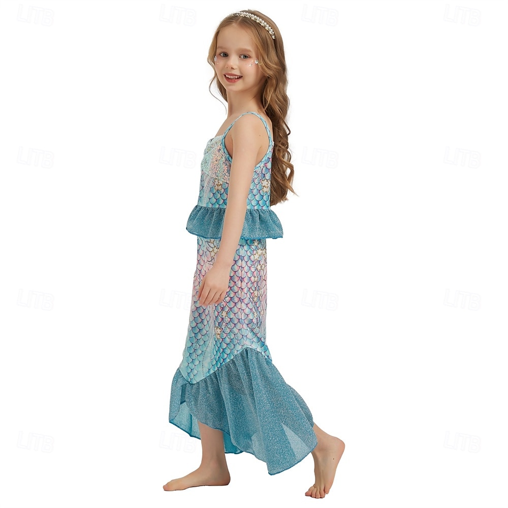 The Little Mermaid Little Mermaid Princess Mermaid Dress Theme Party Costume Cosplay Movie Cosplay for Girls' Kid's Carnival Masquerade Party Holiday 2025 - $30.99 –P5