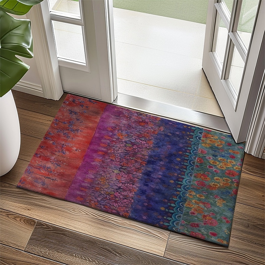 Blommig Etnisk Doormat Kök Mat Golv Mat Halkfri Area Mat Oljetålig Mat Inomhus Utomhus Mat Sovrum Dekor Badrum Mat Entré Mat Vår Sommar 2025 - $12.49 –P2