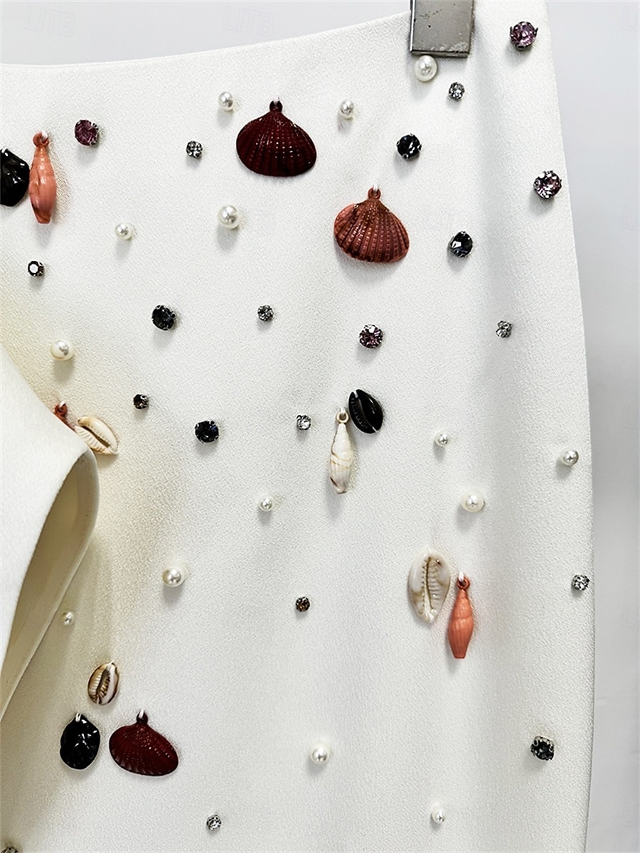 Sirena  Abito da quindicesimo compleanno abiti abito elegante matrimonio invitata lunghezza a terra maniche corte collo a giro cotone misto con cristalli perline 2025 del 2025 a $158.99 –P5