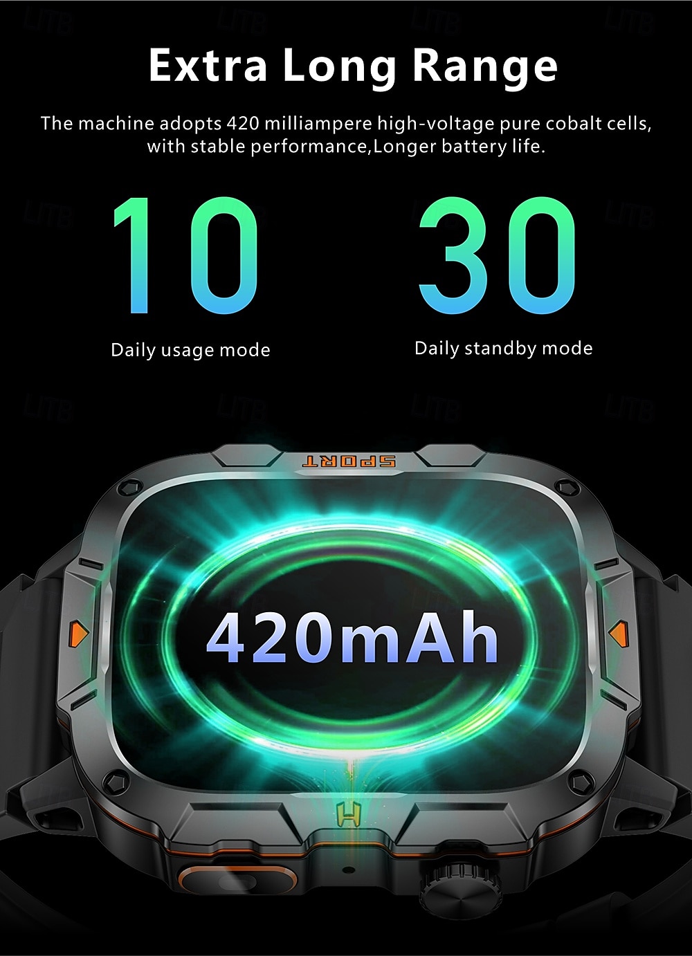 2025年 LED メンズ スマートウォッチ ブルートゥース通話 マルチスポーツモード 健康モニター Android iOS  コレクション – $44.99 –P17