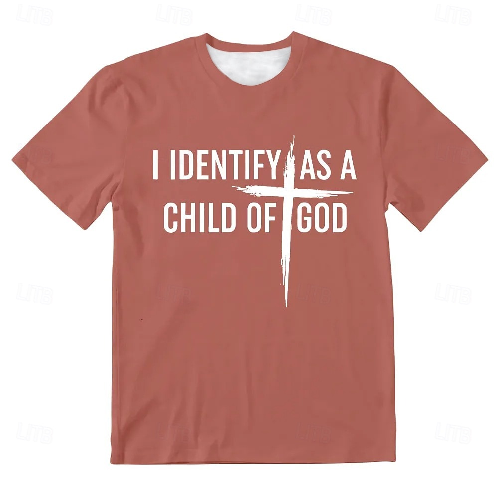 Páscoa Homens Jesus cristão Camiseta Manga Curta Camiseta Impressão 3D Gola Redonda Camisa Designer Casual Festa Feriado Preto Branco Laranja Verão Primavera Roupa S M L XL XXL XXXL de 2025 por $17.99 -P3