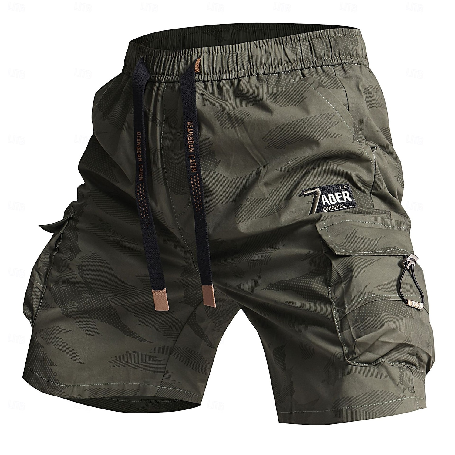 Men's Cargo Shorts Outdoor Shorts Camping Shorts Camo Shorts Hiking Shorts Elastic Waist Multi Pocket Straight Leg Camouflage Moisture Wicking Wearable Knee Length Outdoor Casual Daily Fashion 2025 - $23.99 –P7