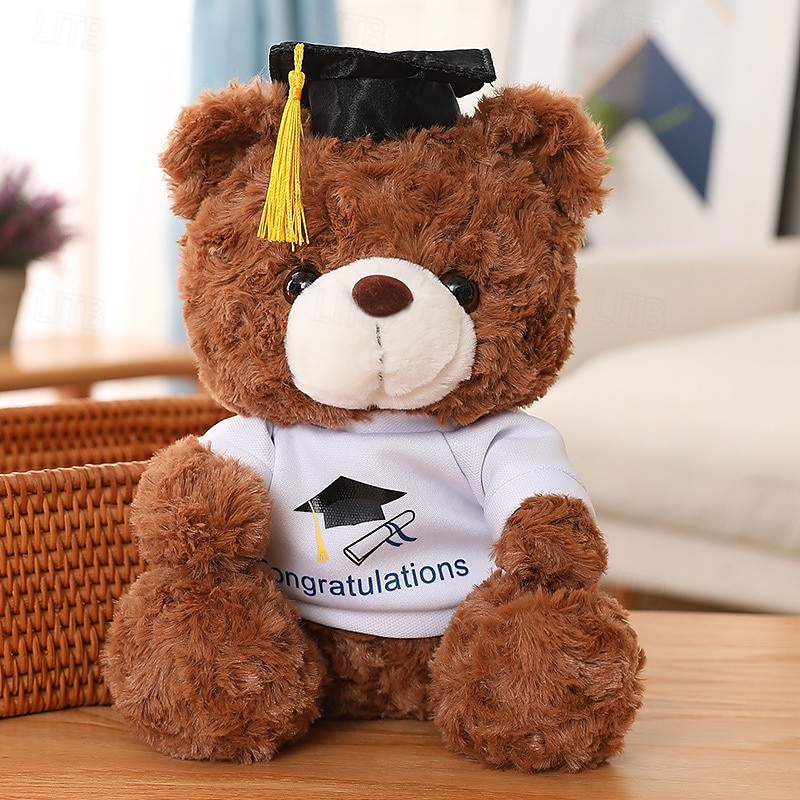 regali di laurea orsacchiotto peluche peluche con diploma di dottorato velluto lingotti d'oro nappa diploma per uomo donna ragazza ragazzo festa di congratulazioni del 2026 a $12.99 –P6