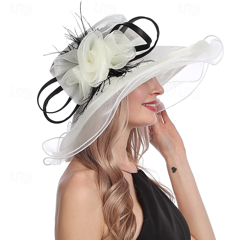 1950-es évek Retro Vintage Derby Kalap Egyházi Kalap Kentucky Derby Kalap Úrnő Nemes Asszony Női Valentin-napi Derby Ascot Lóverseny Fesztivál Felnőtt Kalap Tavasz  Nyár 2026 - $50.99 –P7