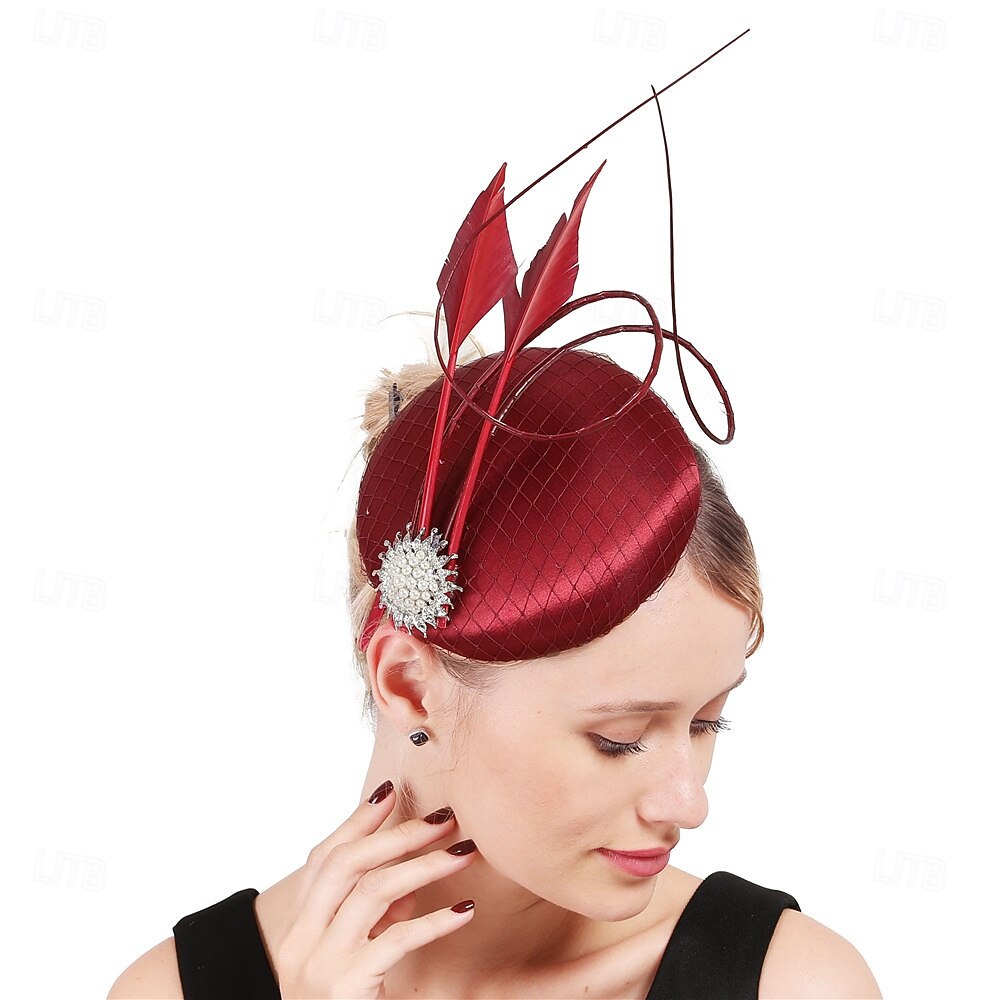 Headdress Fabric Fedora Hat Wedding Birthday Tea Party Horse Race Cocktail Elegant Vintage Cute With Floral Headpiece Headwear 2026 - $22.99 –P9